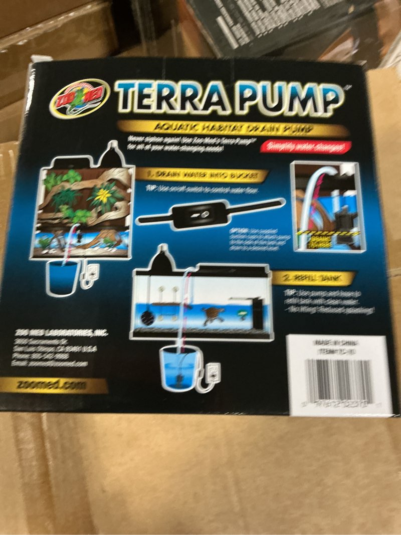 Condition photo showing New/Like New for Zoo Med Terra Pump Aquatic Habitat Drain Pump  1 Each/370 GPH