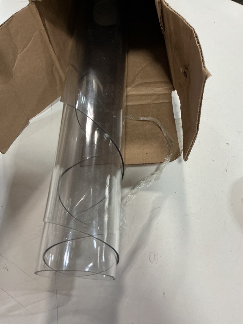 Condition photo showing Good Condition for ETECHMART Clear Plastic Table Cover Protector Rectangle 12 x 24'', Thick Waterproof Transparent Table Protector for Dining Table, Non-Slip Heat Resistant Clear Desk Mat for Kitchen Office Desktop 1.5mm Clear 12" x 24"