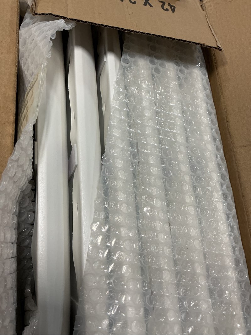 Condition photo showing Good Condition for 3D Anti-Collision Wall Padding for Kids, White Peel and Stick Headboard Pack of 6 Panels Sized 7.8" x 15.7", Self-Adhesive Panels for Bedroom/Living Room Upholstered Wall 7.8 IN (W) x 15.7 IN (L)-6 Pack White