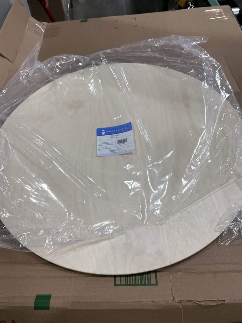 Condition photo showing Good Condition for woodpeckers 24”  circle 1/4” thick 