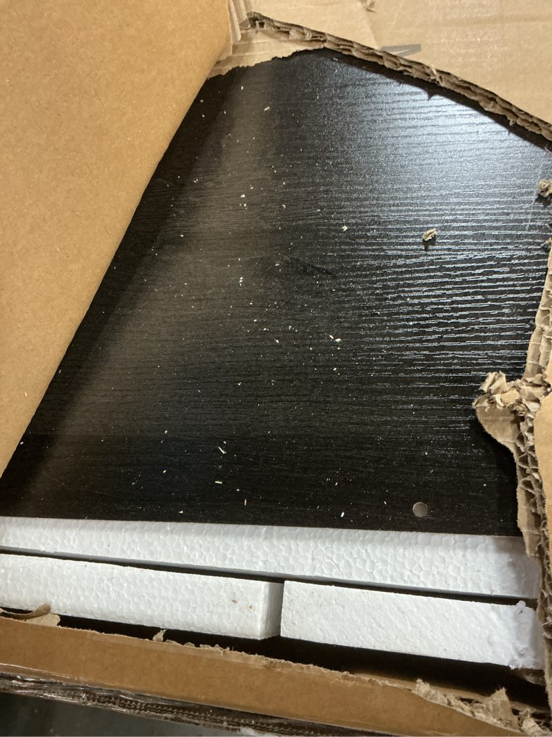 Condition photo showing Good Condition for Dwanton Cat Litter Box Furniture Hidden, Cat Litter Box Enclosure, Reversible Entrance Can Be on Left or Right Side, Indoor Cabinet, Wooden Washroom, End Table, Nightstand, Dark Gray, 23.6" L 23.6 x 19.7 x 21.7 Inches Dark Grey