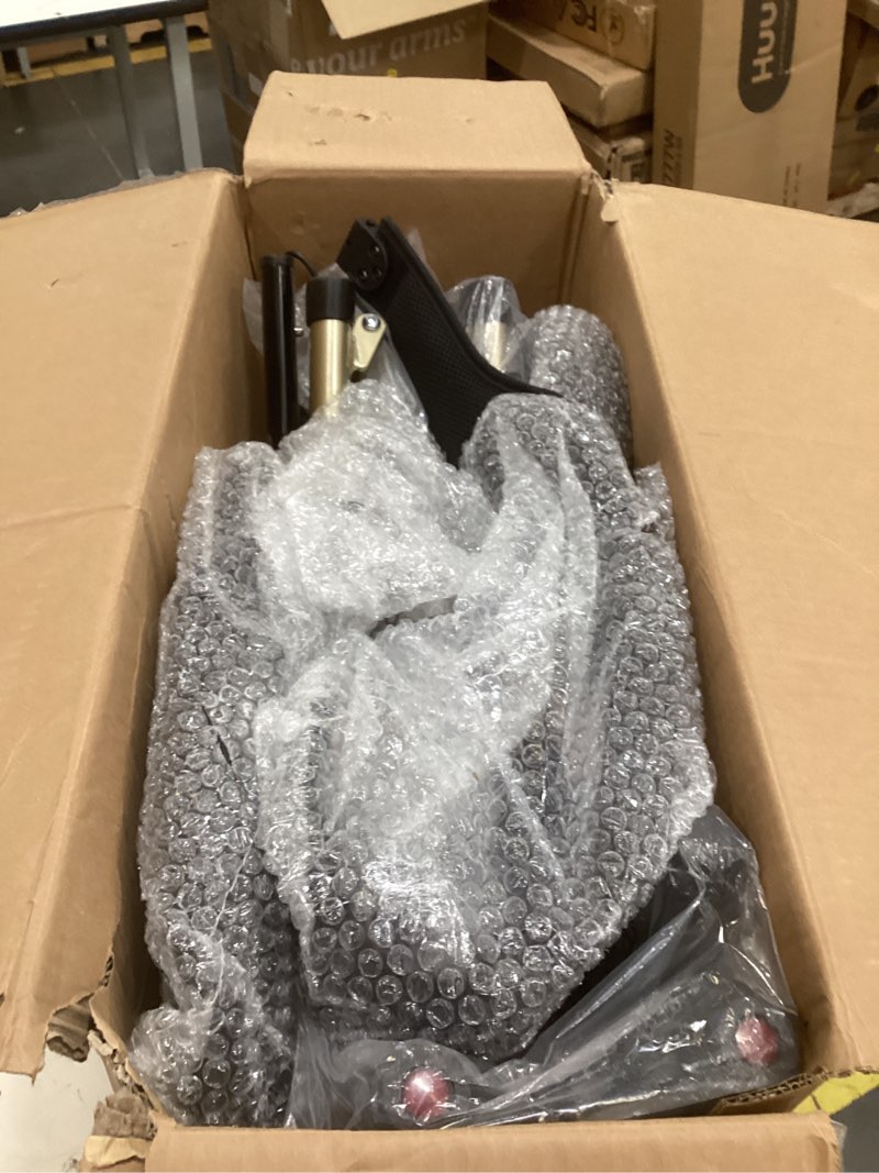 Condition photo showing As Is for walkers for seniors, rollator walker with seat, 12" big rubber wheels all terrain rolling walker with backrest, foldable rollator walker, reinforced aluminum frame, built-in cable, golden