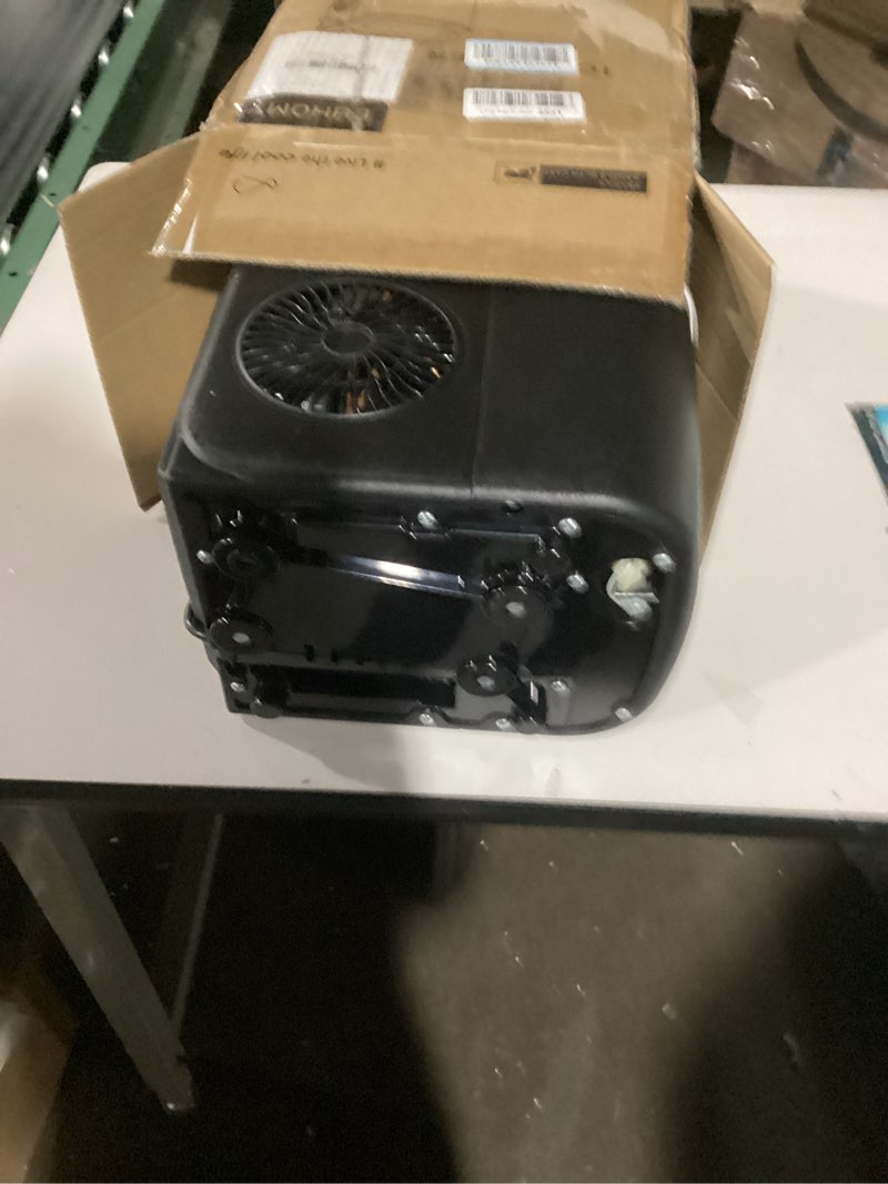 Condition photo showing As Is for EUHOMY Countertop Ice Maker Machine with Handle, 26lbs in 24Hrs, 9 Ice Cubes Ready in 6 Mins, Auto-Cleaning Portable Ice Maker with Basket and Scoop, for Home/Kitchen/Camping/RV. (Black) Black 26lbs