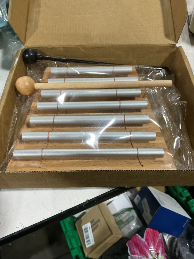 Condition photo showing Good Condition for handy chime with mallet for relaxing sound bath meditation yoga class energy refresh 9 tone swing chime sound healing instrument