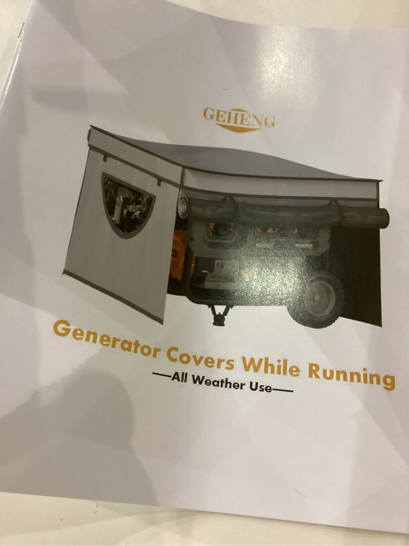 Generator Covers While Running, Waterproof Heavy Duty Generator Tent, 1680D+210D Double Layer, Rooft