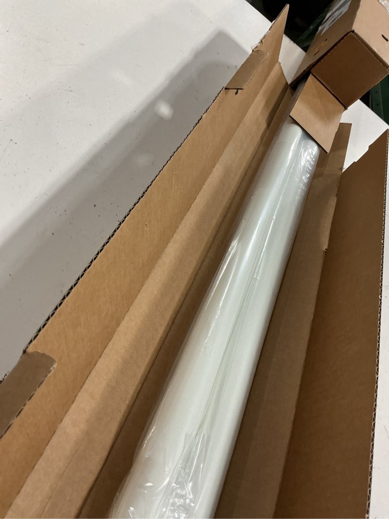 Condition photo showing New/Like New for ivilon drapery window curtain rod set - square design 1 1/8 rod. 72 to 144 inch. ivory/white 72 to 144 in.