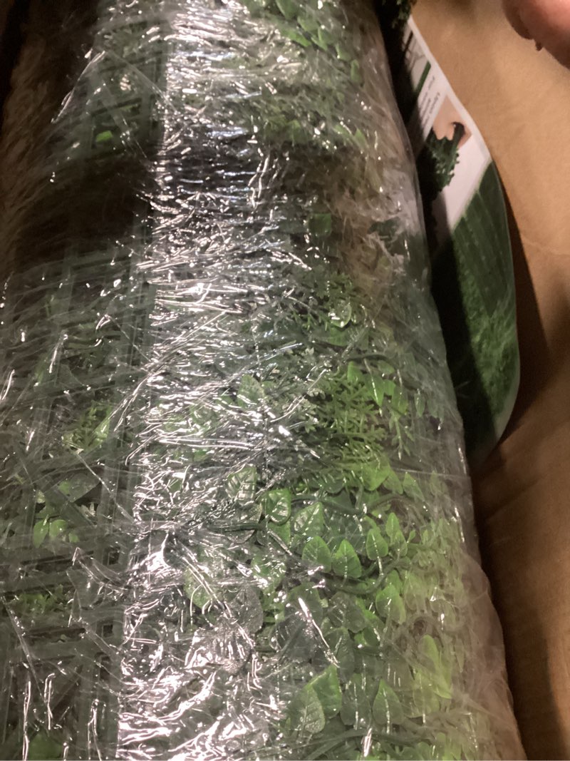 Condition photo showing New/Like New for greenery faux grass wall backdrop 40"x120"?33.5 sqft? uv-anti artificial green boxwood panel for patio balcony privacy & ivy fence covering privacy, garden, backyard wall backdrop decor 40"x120" 3d style 1