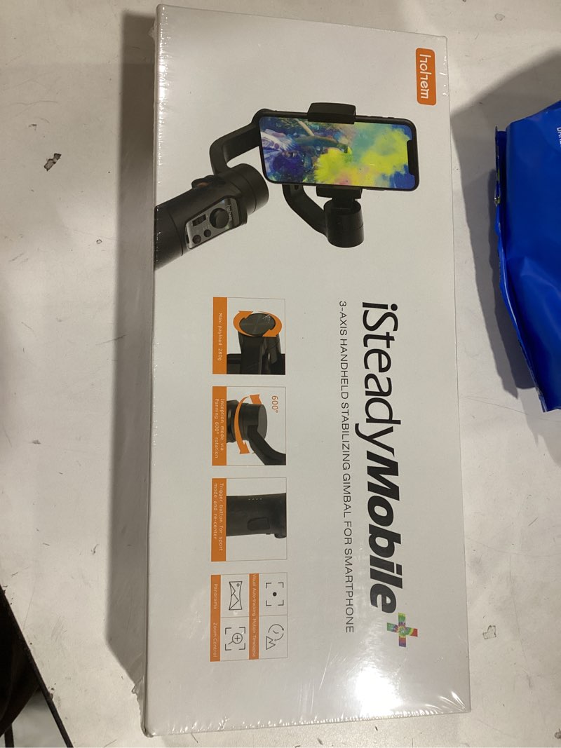 Condition photo showing New/Like New for hohem iSteady X3 SE Gimbal Stabilizer for iPhone, Phone Stabilizer with Detachable Remote Control, Portable Foldable 3-Axis Phone Gimbal for Android & iPhone 16 15 Pro Max, Ideal for Travel Vlogging 5.04*2.95*10.85 inches Black