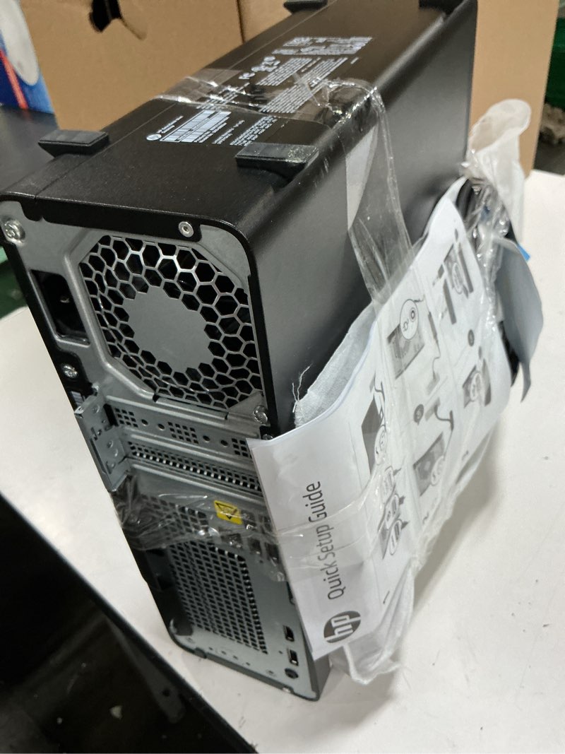 Condition photo showing As Is for refurbished: hp s03-0903w omnidesk slim desktop pc intel i3 8gb, 512gb, w11h - silver - manufacturer refurbished