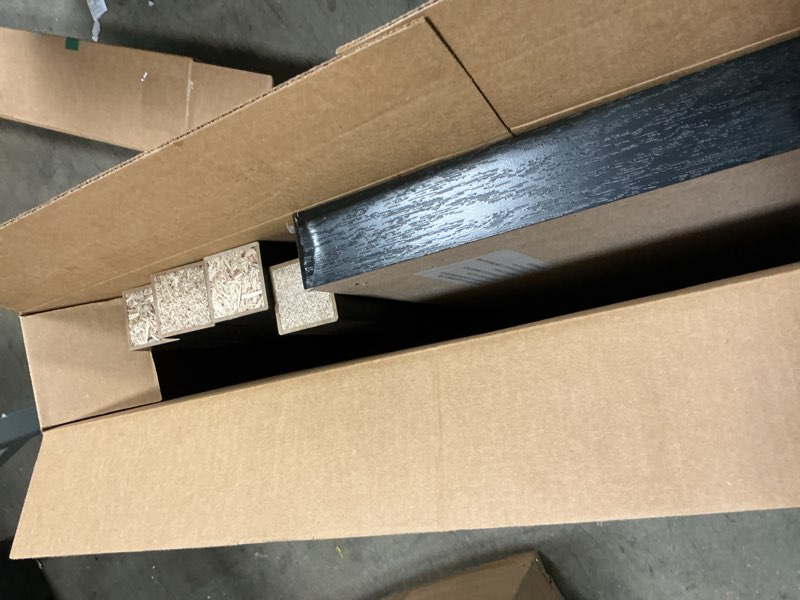 Condition photo showing As Is for Furinno Classic Homey Square Parsons Side End Table, 1-Pack, Black Black Single