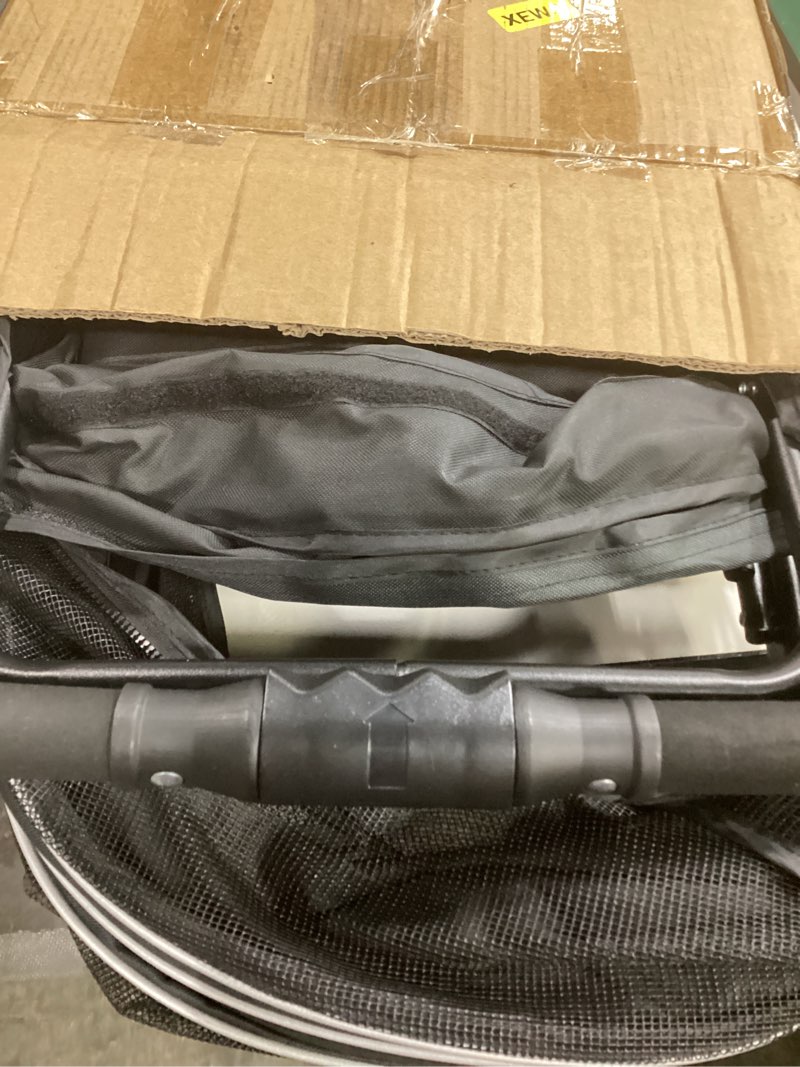 Condition photo showing Good Condition for 3 in 1 Pet Dog Stroller for Small Medium Dogs 10-50 lbs, Foldable Cat-Strollers for 2-Cats with Removable Carrier, Pet-Strollers for Cats with Storage Bag, Small Puppy-Stroller, Dog-Cart (Black)