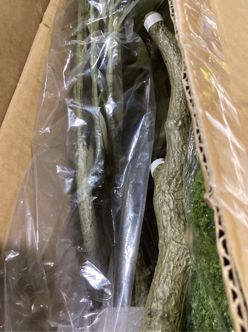 Condition photo showing Good Condition for 7FT Olive Tree Artificial Indoor - Tall Faux Olive Tree with Wood Trunk and Lifelike Fruits - Fake Plants in Pot for Home Office Living Room Decor