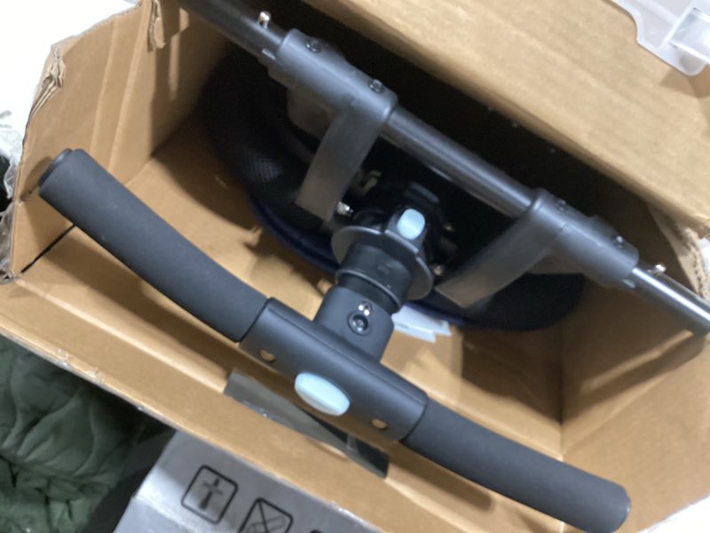 Condition photo showing Good Condition for Dream On Me Coast Rider Travel Stroller, Lightweight & Compact Baby Stroller, Theme Park Approved, Book-Folding Design, Adjustable Handle, Soft-Ride Wheels, Converts to Rider & Scooter - Navy Navy Stroller