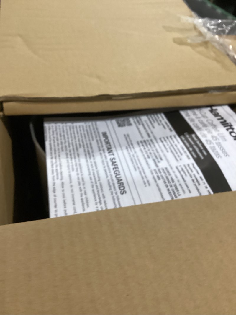 Condition photo showing As Is for Hamilton Beach - Coffee Urn - Silver