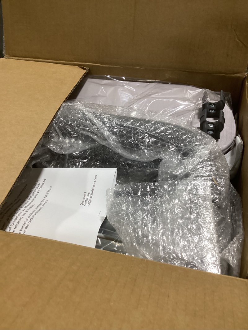 Condition photo showing Good Condition for Toilet Seat Risers for Seniors Bedside Commode for Elderly Width and Height Adjustable Raised Toilet Seat with Handles for Elderly Handicap, Elevated, Pregnant, Fit Any Toilet Heavy Duty Up to 400lbs