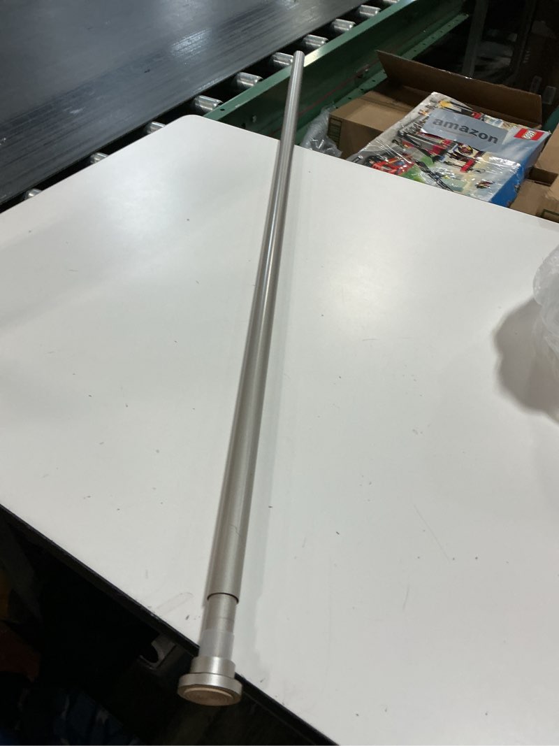 Condition photo showing As Is for TEECK Shower Curtain Rod, 32-80 inch Adjustable Spring Tension Curtain Rod, Never Rust Anti-Slip Shower Curtain Rod for Bathroom, No Drilling, Never Collapse, Easy to Use, Silver
