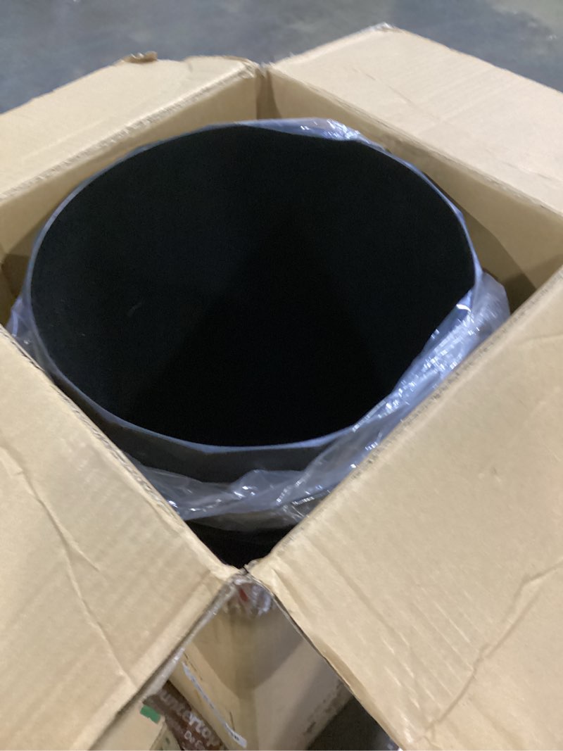 Condition photo showing Good Condition for snugniture set of 2 round tall planters 22 inch, large planter for indoor outdoor plants, modern flower pot containers large decorative tree planter, black 22 inch -2 pack black