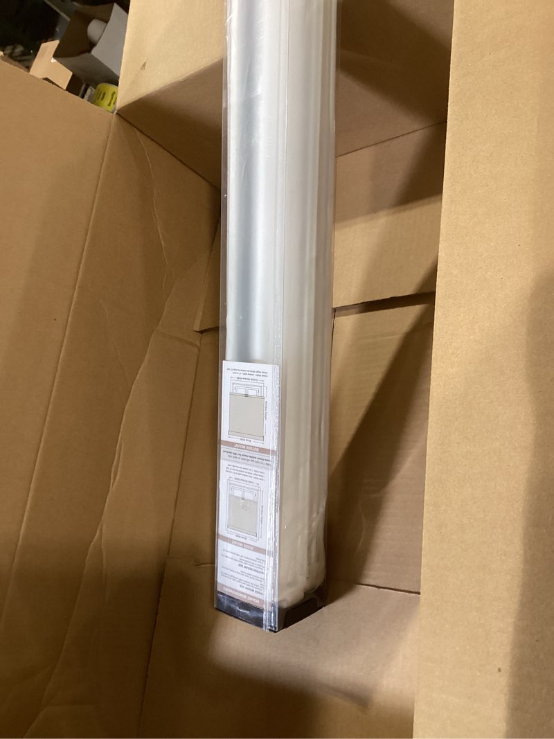 Condition photo showing Good Condition for cordless blackout roller shades blinds for windows free-stop,pull down room darkening with valance,thermal insulated woven fabric window door blinds for home,office,white 24" w x 72" l 24"w x 72"h white