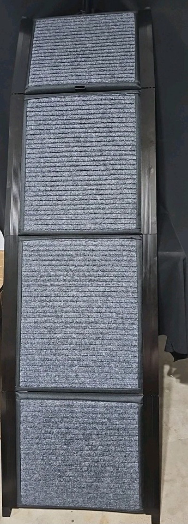 folding pet car ramp with non-slip rug surface, portable dog ramp for cars...