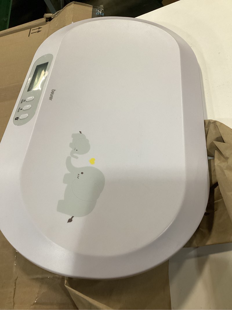 Condition photo showing Good Condition for beurer by90 baby scale, pet scale, digital, with measuring tape, tracking weight with app | for: infant, newborn, toddler /puppy, cat - animals | lcd display, weighs lbs/kg/oz highly accurate baby scale with bluetooth
