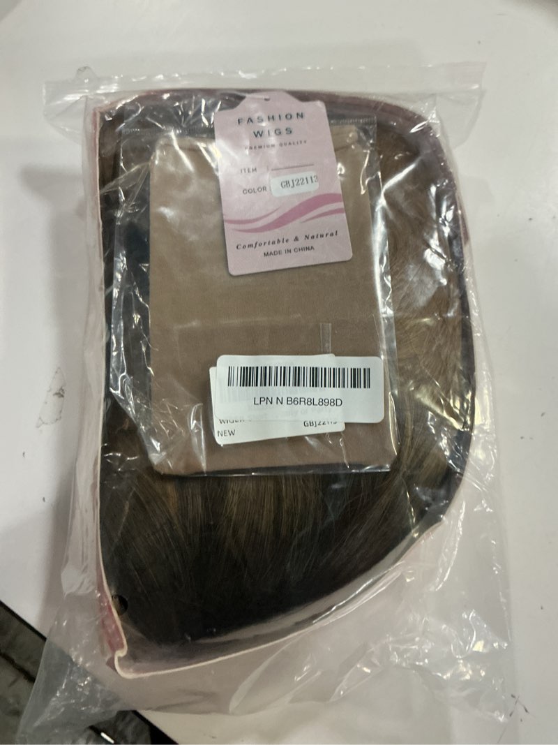 Condition photo showing New/Like New for wiger short wavy wigs for women ombre blonde loose wave bob hair wig 14 inch side part shoulder length glueless lace part hair synthetic curly wig for daily or party