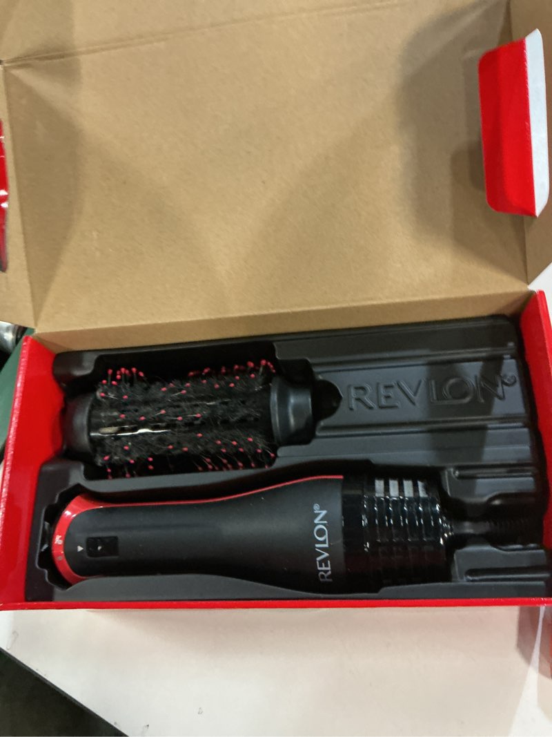 Condition photo showing As Is for revlon one step volumizer plus hair dryer and styler | more volume, less damage, and more styling control for easy and fast salon-style blowouts, plus travel friendly (black) black red 2.0 volumizer plus