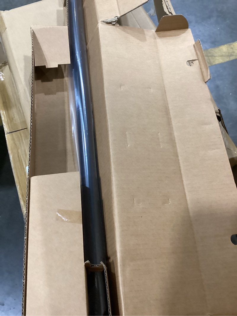 Condition photo showing Good Condition for ivilon drapery treatment window curtain rod - square design 1 1/8 rod. 48 to 86 inch. black 48 to 86 in.