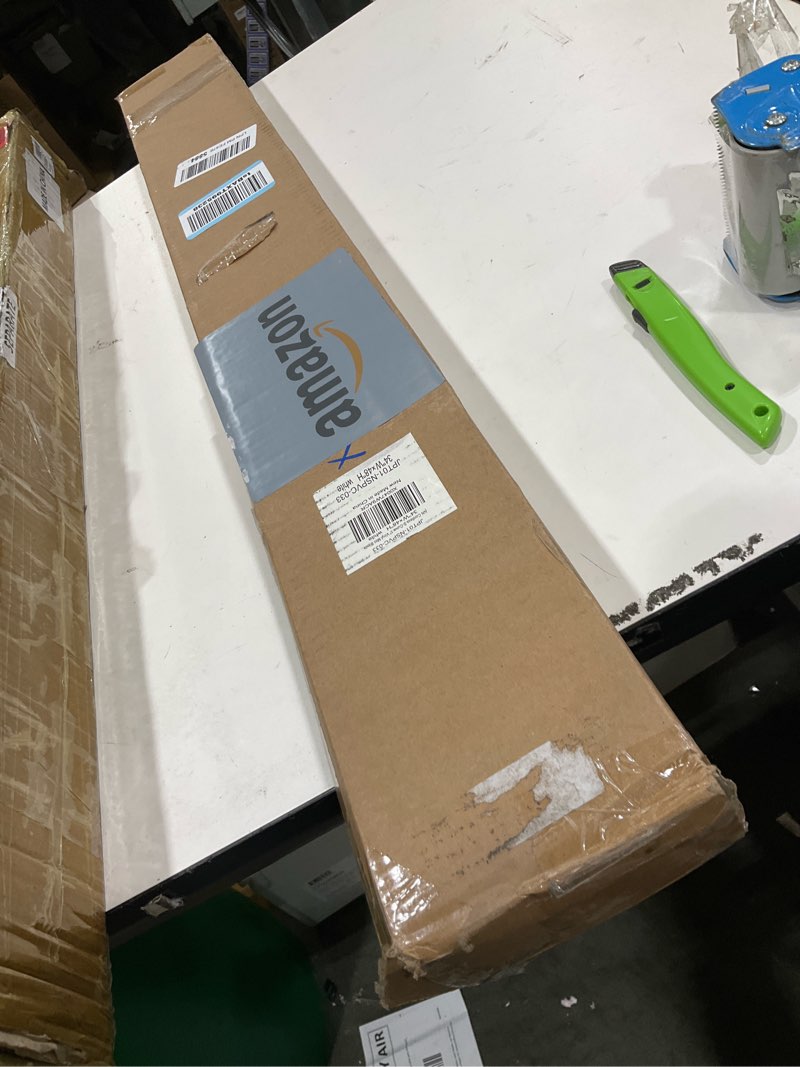 Condition photo showing Good Condition for LazBlinds No Tools No Drill Cordless 1" Vinyl Mini Blinds, 100% Privacy S-Curve Blinds for Indoor Windows, Room Darkening Horizontal Window Blinds and Shades for Home, 34" W x 48" H, White White 34" W x 48" H