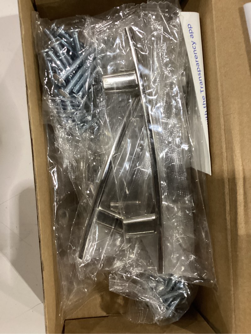 Condition photo showing New/Like New for Ravinte 10 Pack Cabinet Handles Brushed Nickel Cabinet Pulls Kitchen Cabinet Handles,Curved Drawer Pulls in 5-3/16 Inch Length with 3 Inch Hole Center Arch Kitchen Cabinet Hardware 3 Inch Hole Center Brushed Nickel 10
