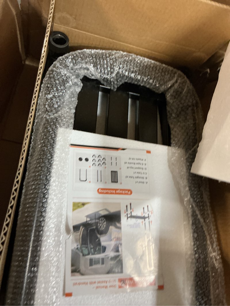 Condition photo showing Good Condition for Adjustable Height Car Step Stool with Handrail for RV, SUV & Truck - 4 Legs & Handrail Height Adjustable, Heavy Duty 800 lbs Capacity, Non-Slip Safety Step Assist for Elderly, Seniors & Mobility Aid