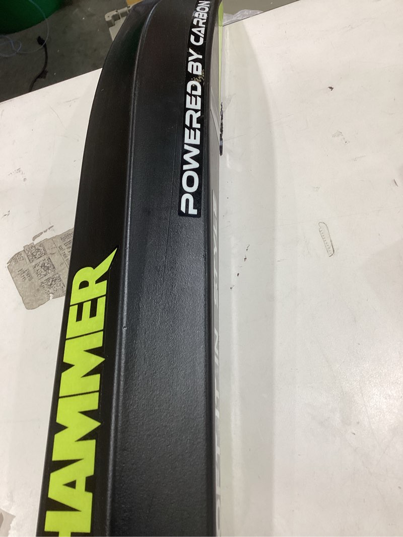 Condition photo showing As Is for tape ball soft tennis ball cricket bat black color light weight 5 star series zeepk tournament