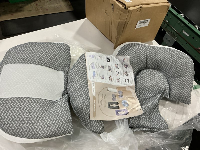 Condition photo showing Good Condition for chilling home portable pregnancy pillow, w shaped pregnancy wedge pillow | maternity pillow for pregnant women, pregnancy pillows for sleeping, body pillow support for back, belly, waist, grey