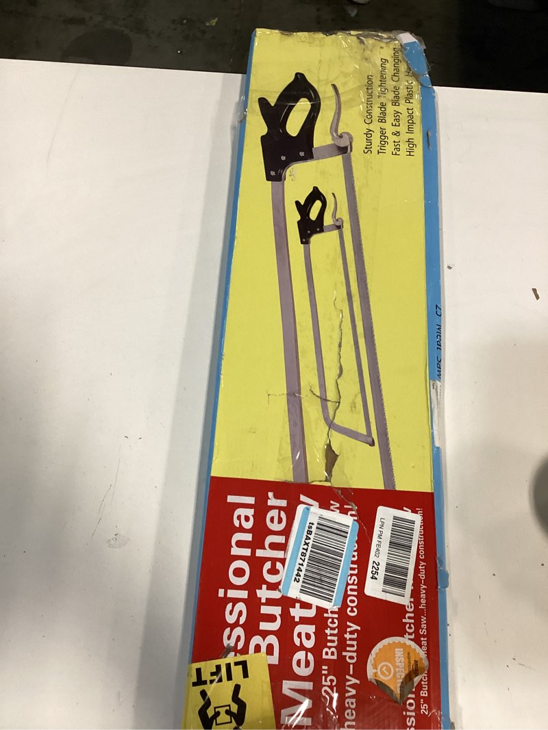 Condition photo showing Good Condition for Cutlery Mania Stainless Steel Butcher Hand Saw (25 inch) | Professional Meat and Bone Cutting Tool |