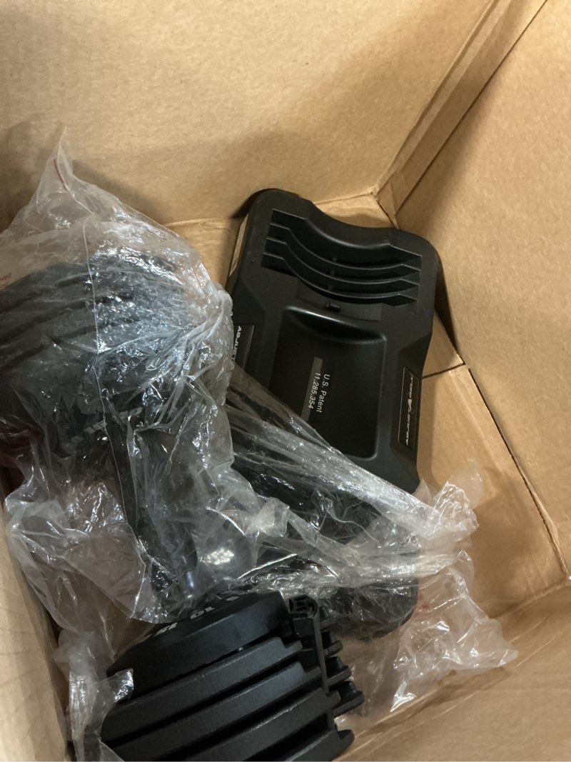 Condition photo showing As Is for cap adjustabell adjustable dumbbell weights - singles & pairs | 12.5 lb, 25 lb & 55 lb | multiple handle options pair 25 lb - honeycomb black handle
