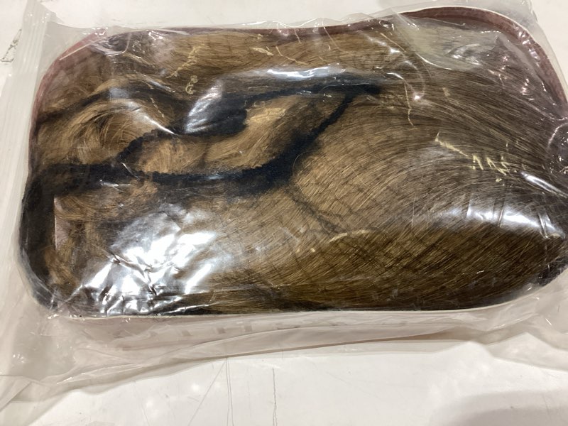 Condition photo showing New/Like New for WIGER Short Wavy Wigs for Women Ombre Blonde Loose Wave Bob Hair Wig 14 Inch Side Part Shoulder Length Glueless Lace Part Hair Synthetic Curly Wig for Daily or Party