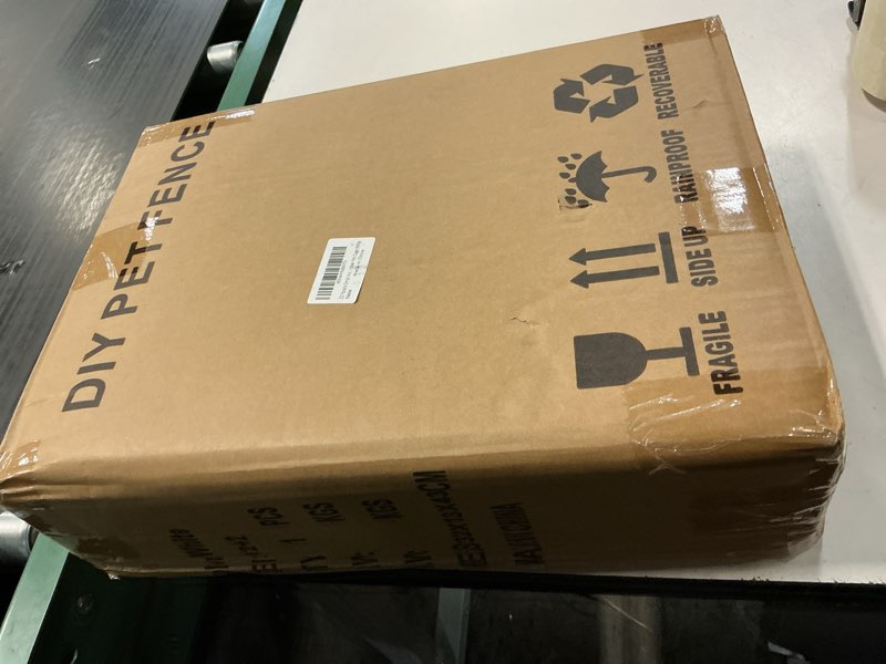 Condition photo showing New/Like New for 22 Panels Small Animal Playpen, Pet Playpen, Small Animal Cage with Doors & Waterproof Mat, Metal Wire Yard Fence for Rabbits, Guinea Pigs, Hamsters, Chicken, Hedgehogs, Indoor Outdoor Pet Cage Black