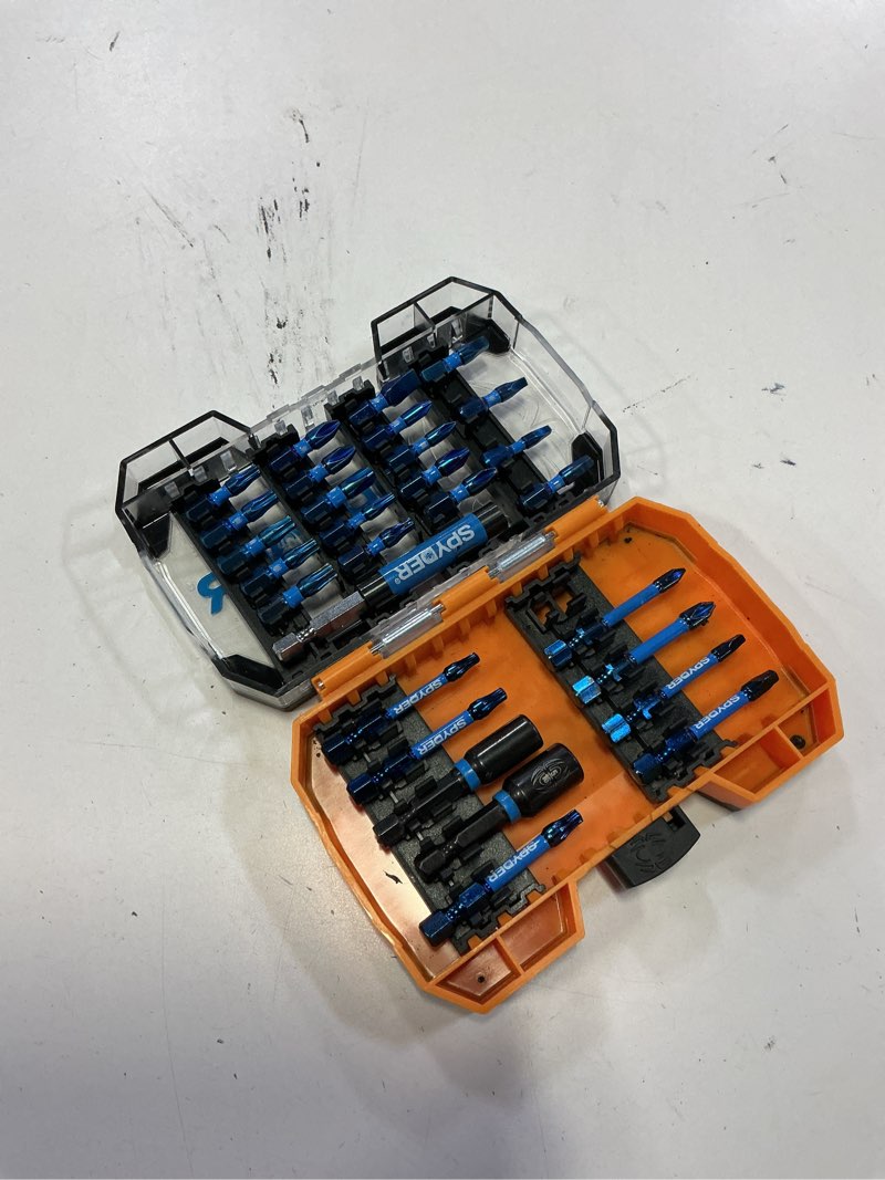 Condition photo showing Good Condition for spyder mach-blue 1/4-in x impact driver bit set 29 -piece