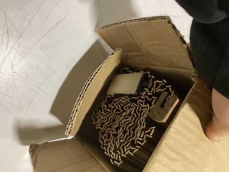 Condition photo showing As Is for LazBlinds Cordless Bamboo Blinds, Roll Up Shades for Windows, Light Filtering Hanging Window Blinds, Bamboo Shades for Patio Indoor/Outdoor Porch, 27'' W x 72'' H, Brown206 Brown206 27'' W x 72'' H