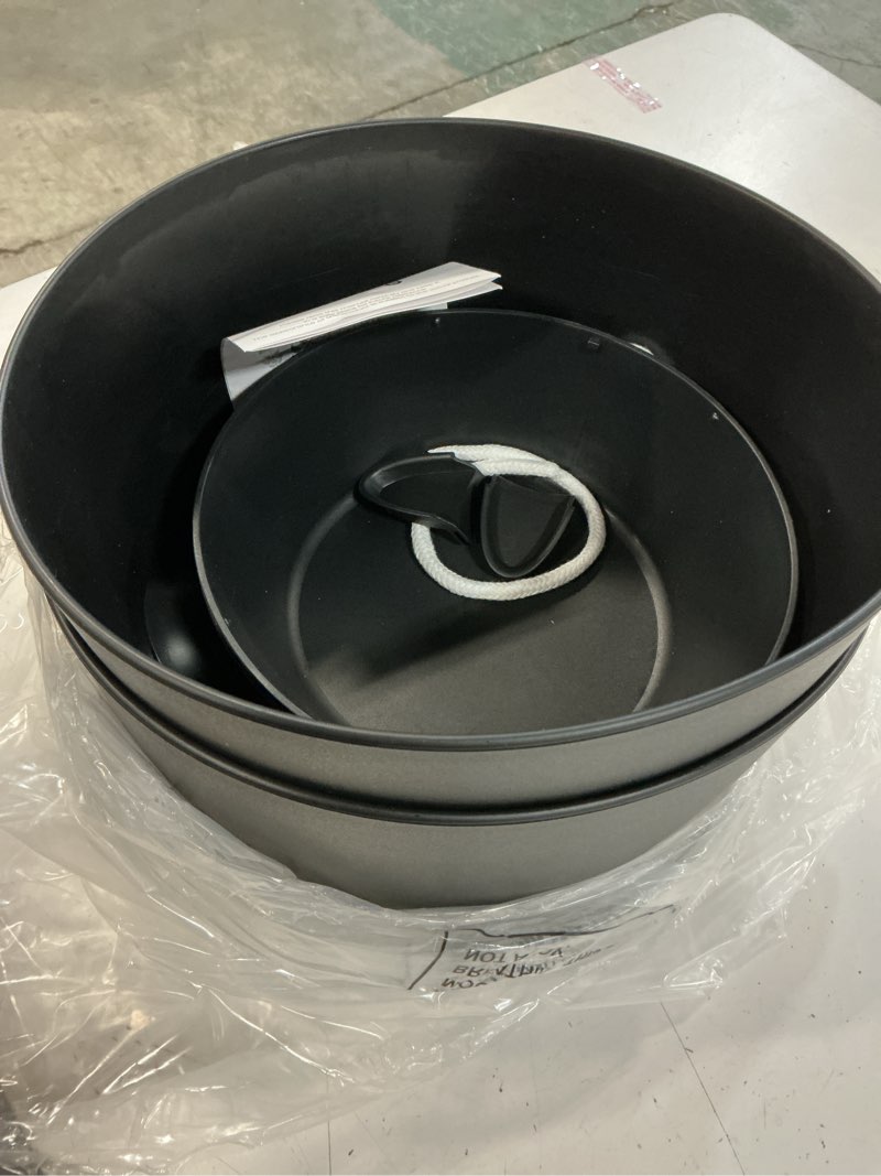 Condition photo showing Good Condition for self watering pots with drainage holes, 2 pack 10 inch plant pots with water level indicator deep reservoir, large plastic planter for indoor outdoor plants - black black 10 inch 2 pack