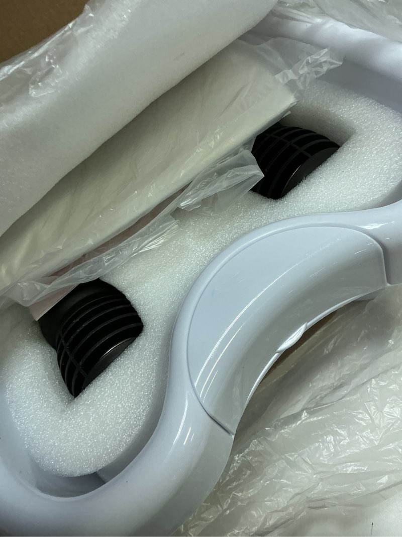 Condition photo showing As Is for upgraded ionic foot bath detox machine, foot spa bath for home use, foot cleaner machine to remove toxins with 2 arrays, 15 disposable foot bath liners, detox sea salt, upgraded durable basin