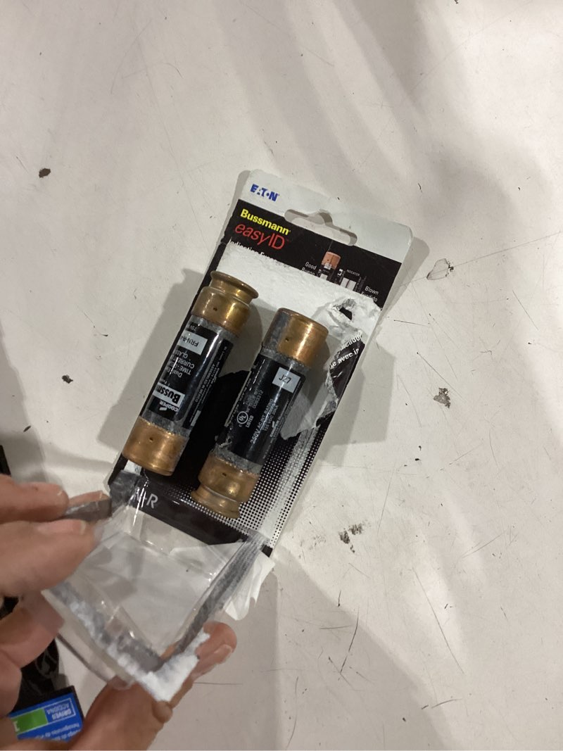 Condition photo showing As Is for bussmann easyid 40 amps dual element time delay fuse 2 pk