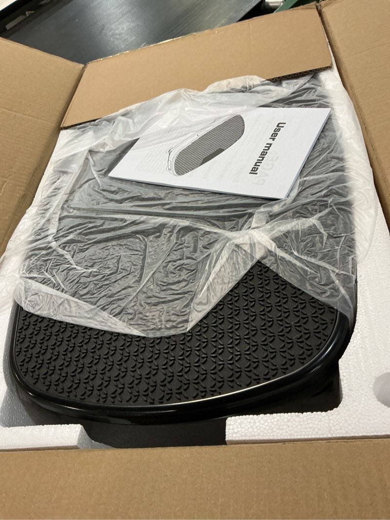 Condition photo showing Good Condition for vibration plate exercise machine, 2026 vibrating fitness platform for lymphatic drainage , 400 lbs capacity vibrating platform with remote control, home gym workout equipment for women men black