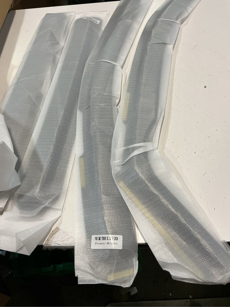 Condition photo showing Good Condition for in Channel Rain Guards Fit for 2021 2022 2023 2024 2025 2026 Chevrolet (Chevy) Tahoe/GMC Yukon/Cadillac Escalade, Durable Window Wind Deflectors, Smoke Tinted Vent Window Visors Shades, 4PCS Fit for 2021-2026 Tahoe