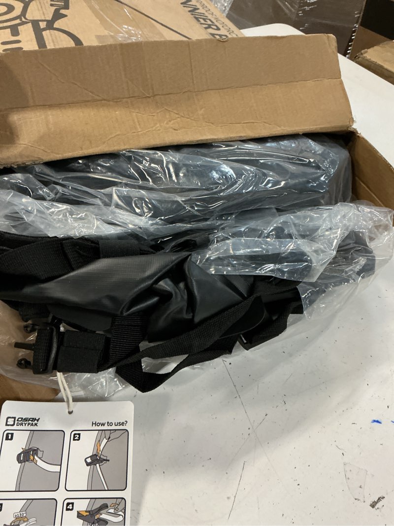 Condition photo showing Good Condition for osah drypak motorcycle saddle bags, waterproof durable saddlebags 48l(24l*2), large capacity anti-vibration pannier bags, ideal luggage bag for adventure and sport motorcycle racks, 1 pair
