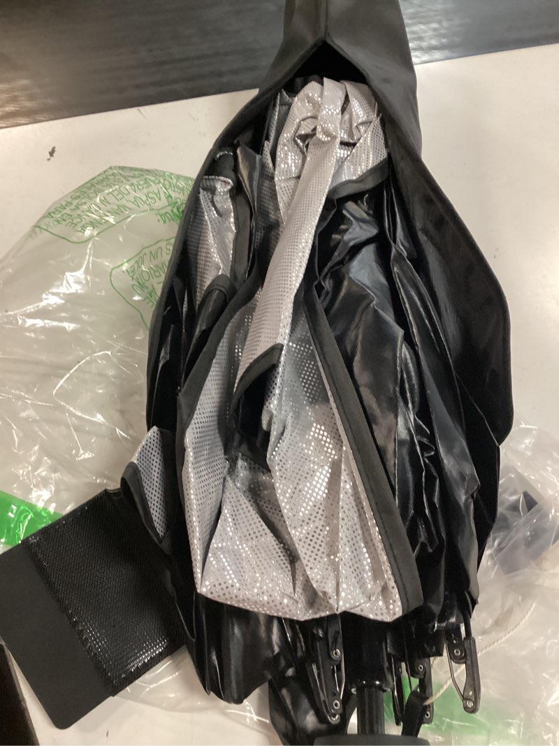 Condition photo showing Good Condition for for ford f150/250/350/450 windshield sun shade umbrella [10-rib anti-sagging, 100% full cab uv block] custom fit foldable sunshade with fast storage bag, for ford f150/250/350/450 (2015-2025) for ford f-150 (2000-2025)