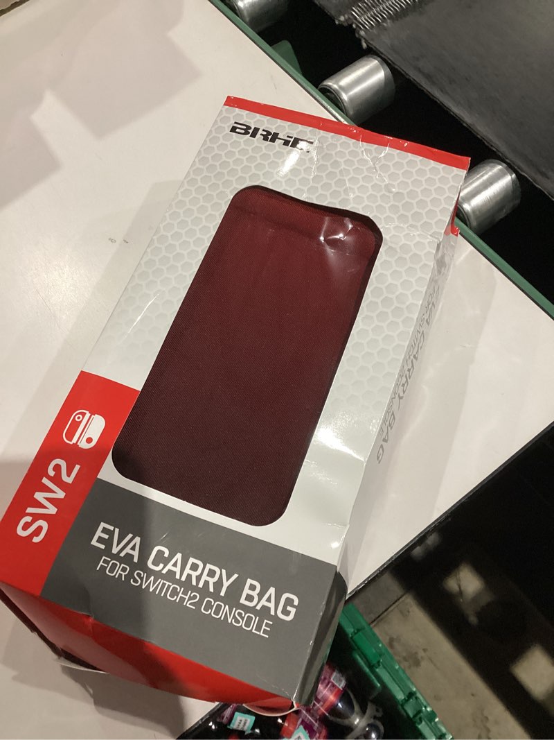 Condition photo showing New/Like New for BRHE Switch 2 Carry Case Compatible with Nintendo Switch 2 Console,Large Capacity Switch 2 Case, Portable Hard Travel Bag for Switch 2 Console & Accessories, 30 Game Card Slots (Black Red Gradient)