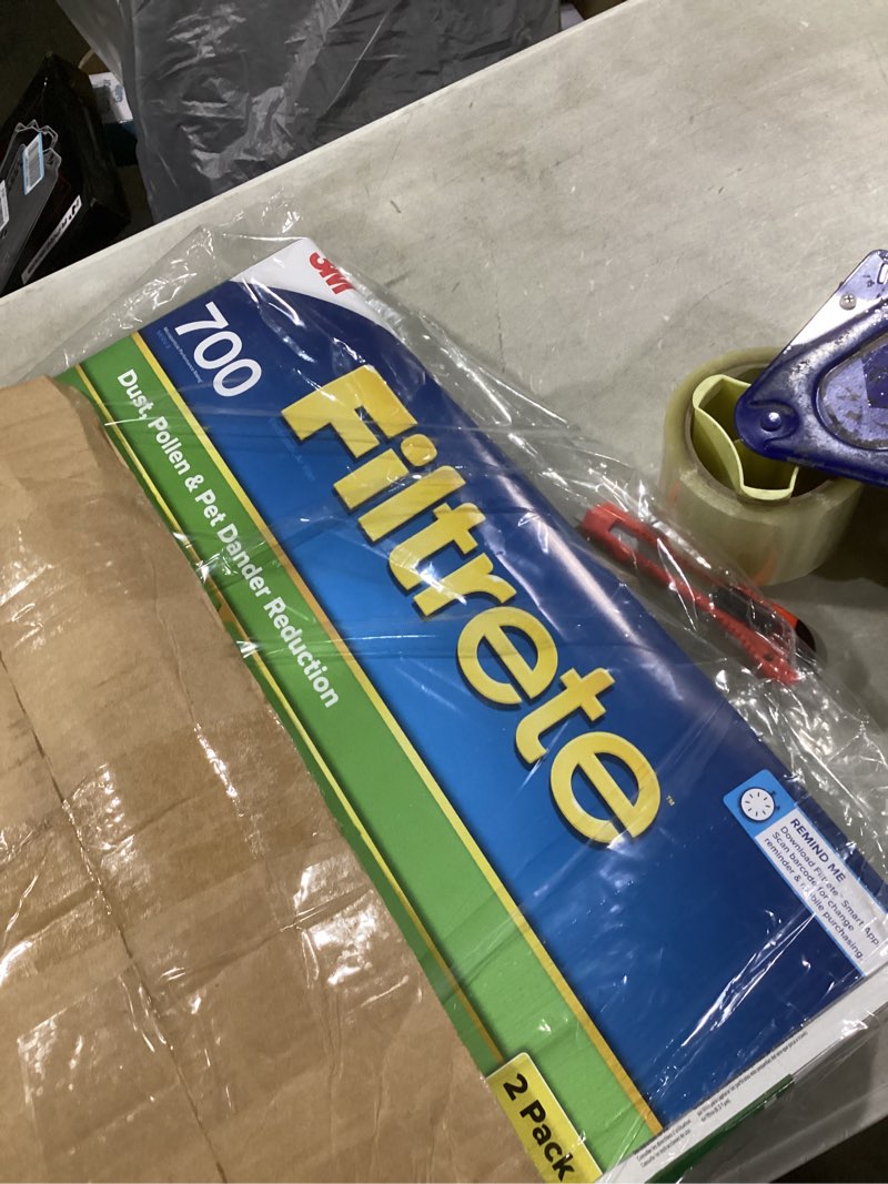 Condition photo showing Good Condition for (similar )filtrete 20x25x1 ac furnace air filter, merv 13, mpr 1900, premium allergen, bacteria & virus filter, 3-month pleated 1-inch electrostatic air cleaning filter, 2-pack (actual size 19.69x24.69x0.78 in)