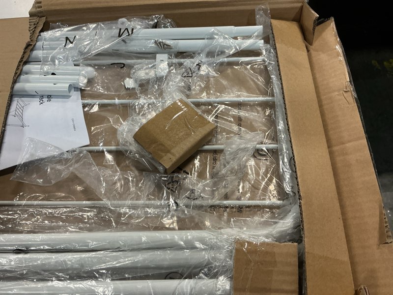 Condition photo showing Good Condition for honey-can-do white metal collapsible clothes drying rack dry-09864 white