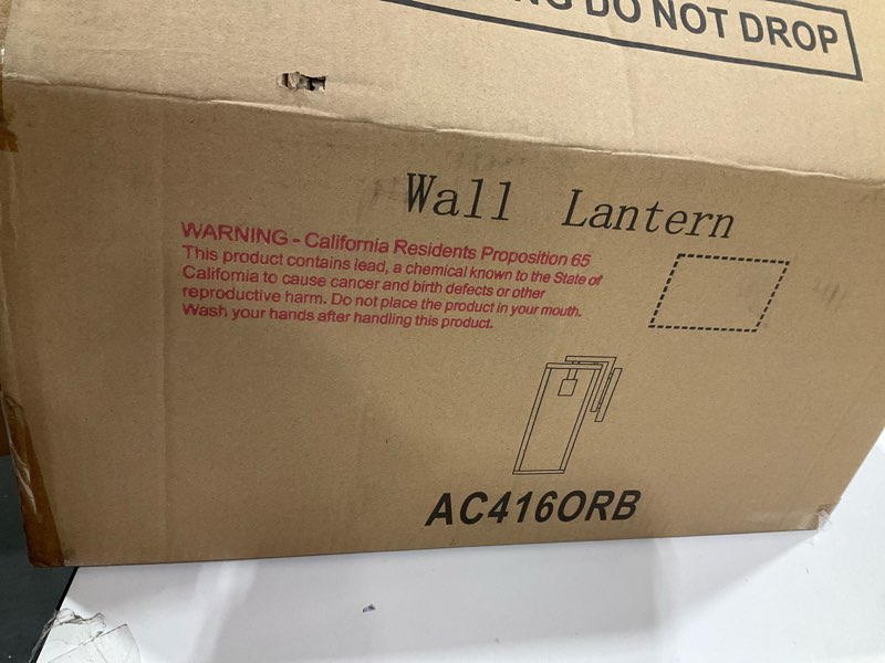 Condition photo showing New/Like New for ALLGOT Outdoor Wall Sconce, Outside Porch Light, Anti-Rust Outdoor Wall Lantern Lamp, Exterior Lighting Fixture for Front Porch Corridor Doorway Patio (Oil-Rubbed Bronze, 16 Inch Height) Oil-Rubbed Bronze 16 Inch Height