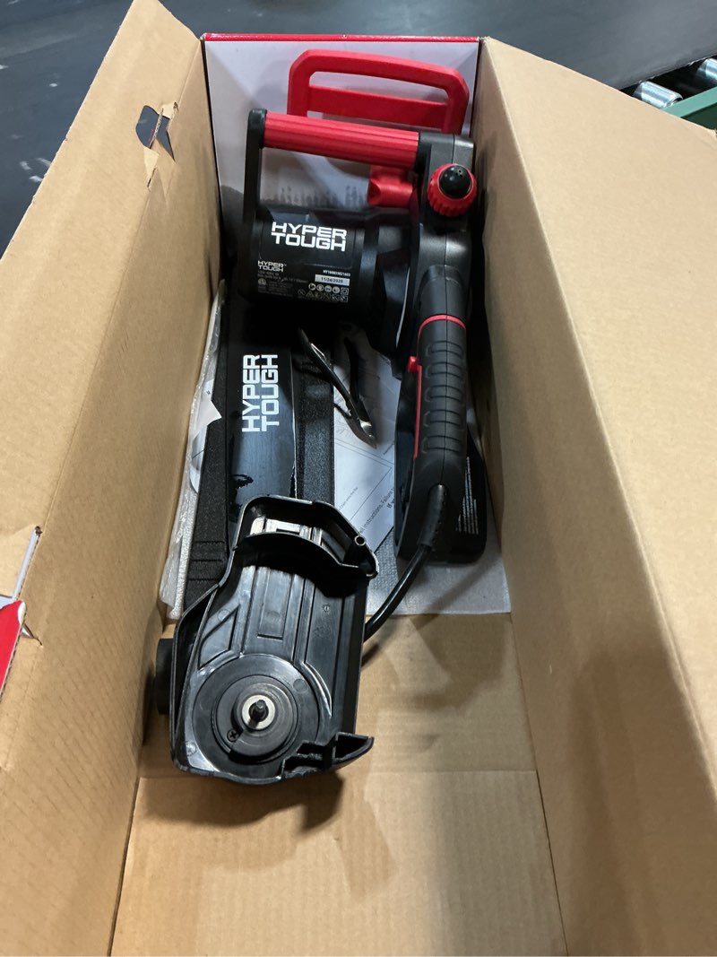 Condition photo showing Good Condition for hyper tough 14 in electric corded chainsaw, 9-amp motor, laminated bar,